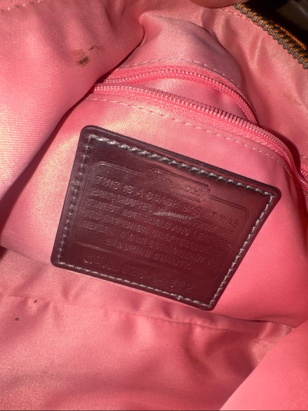 Coach Poppy Groovy Shoulder Bag Pink Orange Pop Art Melon C’s Y2K - Picture 7 of 16